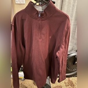 XL Izod maroon half zip , long sleeve shirt